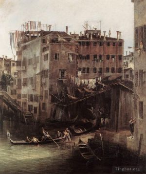 Thomas Gainsborough œuvres - CANALETTO Rio Dei Mendicanti détail 2
