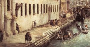 Thomas Gainsborough œuvres - CANALETTO Rio Dei Mendicanti détail