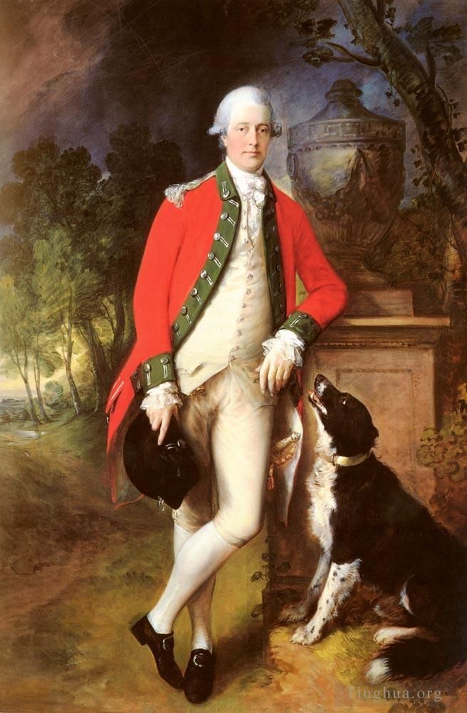 Thomas Gainsborough Peinture à l'huile - Portrait du colonel John Bullock