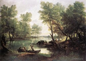 Thomas Gainsborough œuvres - Paysage fluvial