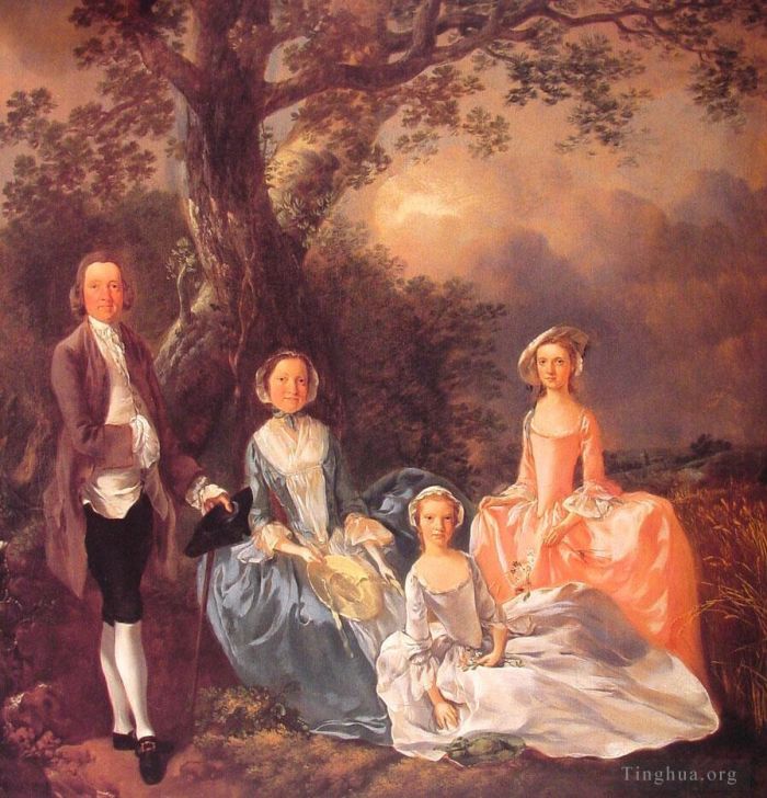 Thomas Gainsborough Peinture à l'huile - La famille Gravenor