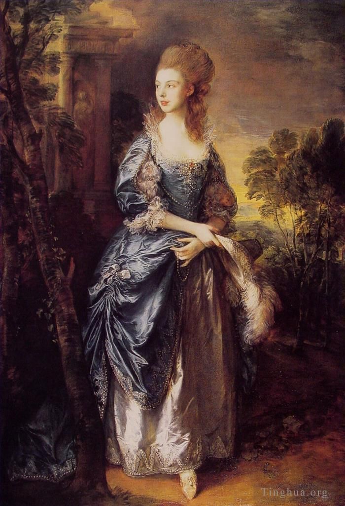 Thomas Gainsborough Peinture à l'huile - L'honorable Frances Duncombe