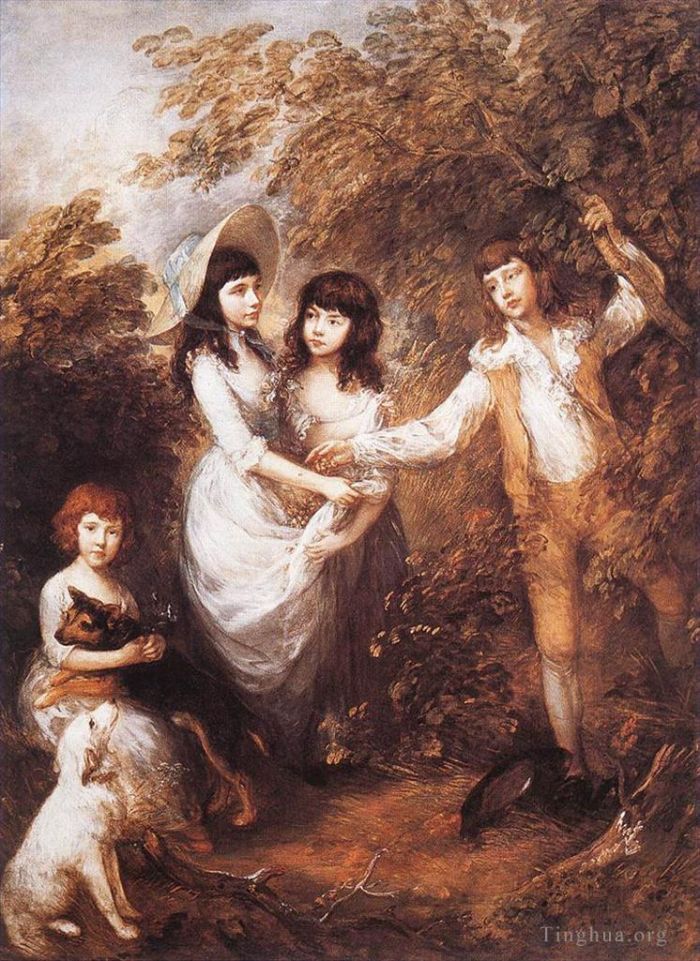 Thomas Gainsborough Peinture à l'huile - Les enfants Marsham