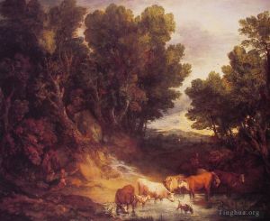 Thomas Gainsborough œuvres - Le paysage du point d’eau