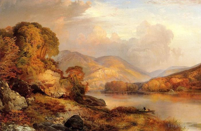 Thomas Moran Peinture à l'huile - Paysage d'automne