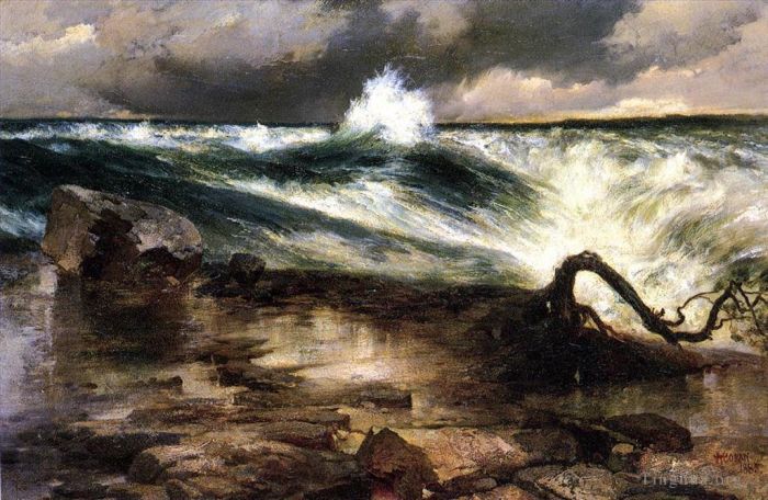 Thomas Moran Peinture à l'huile - Les rapides au-dessus de Niagara
