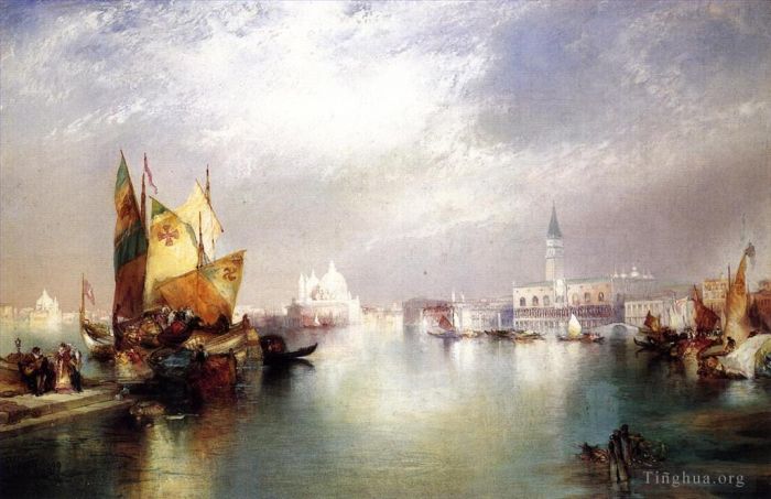 Thomas Moran Peinture à l'huile - La splendeur de Venise