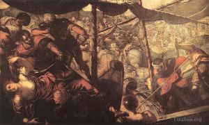Tintoretto œuvres - Bataille entre Turcs et Chrétiens