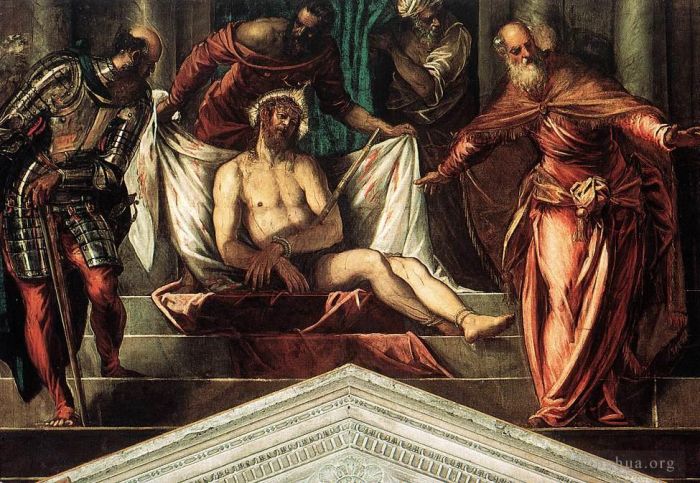 Tintoretto Peinture à l'huile - Couronnement d'épines