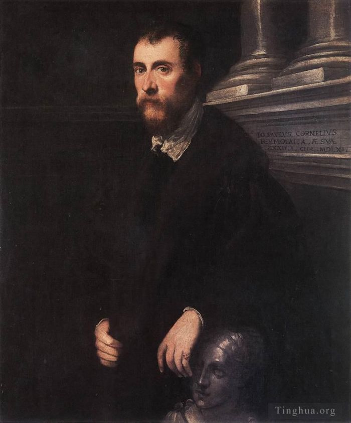 Tintoretto Peinture à l'huile - Portrait de Giovanni Paolo Cornaro