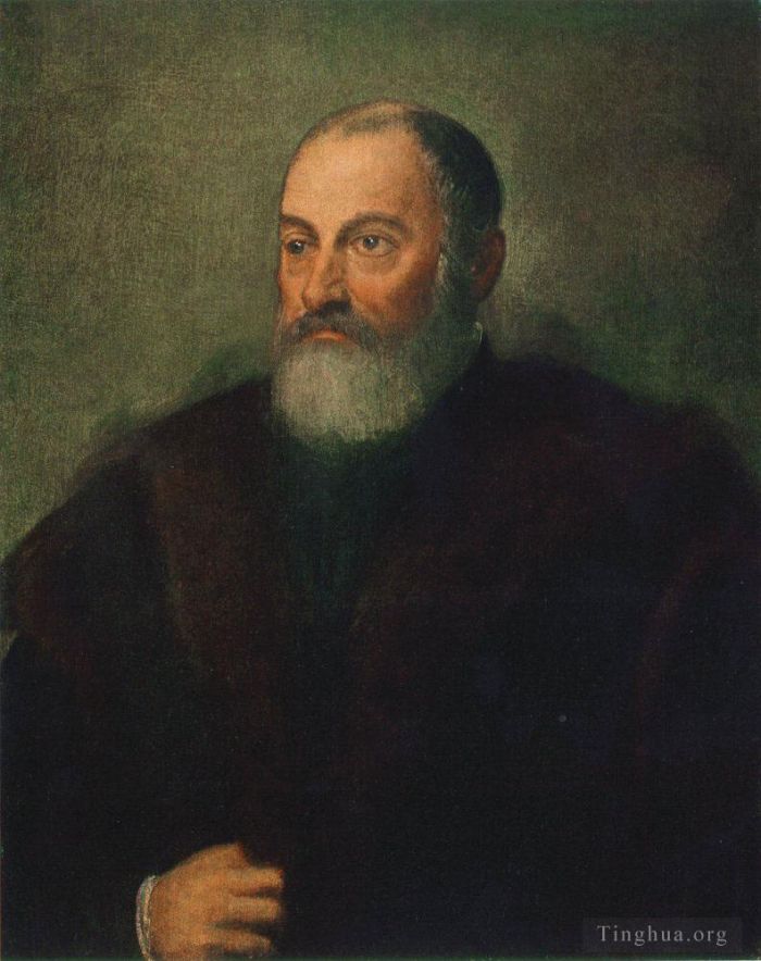 Tintoretto Peinture à l'huile - Portrait d'homme 1560