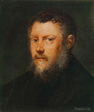 Tintoretto œuvres - Fragment de portrait d'homme