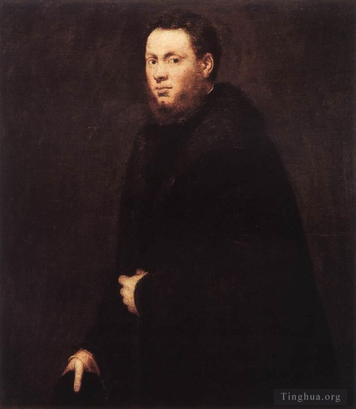 Tintoretto Peinture à l'huile - Portrait d'un jeune gentilhomme