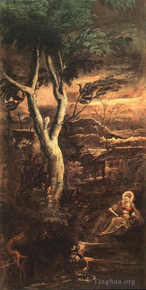 Tintoretto Peinture à l'huile - Sainte Marie-Madeleine