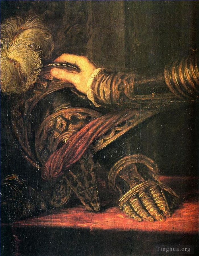 Titien Peinture à l'huile - Philippe II comme Princedetail