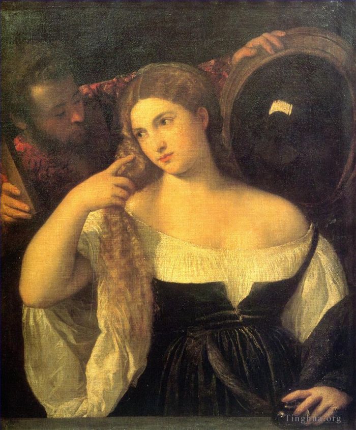 Titien Peinture à l'huile - Vanité 1515
