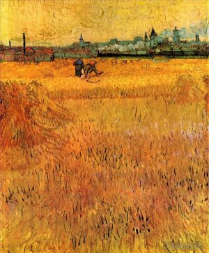 Vincent Willem Van Gogh œuvres - Arles Vue depuis les champs de blé