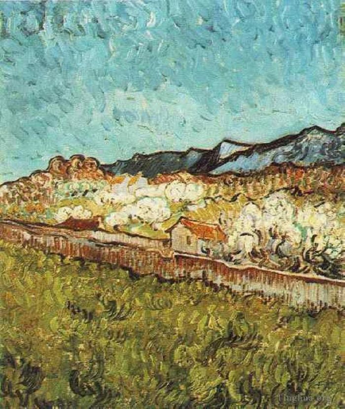 Vincent Willem Van Gogh Peinture à l'huile - Au pied des montagnes