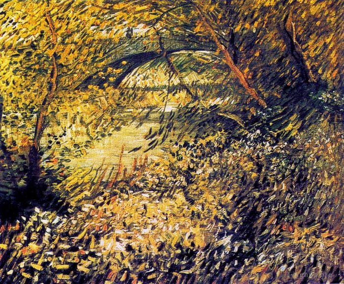Vincent Willem Van Gogh Peinture à l'huile - Bords de Seine au printemps