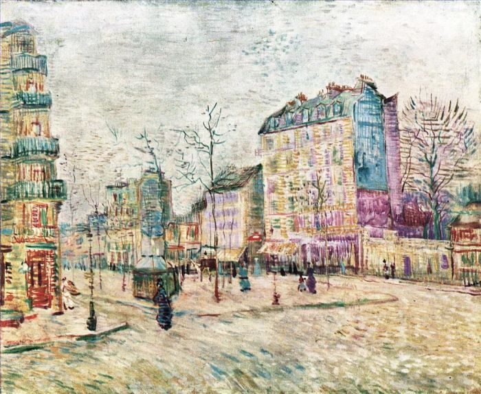Vincent Willem Van Gogh Peinture à l'huile - Boulevard de Clichy