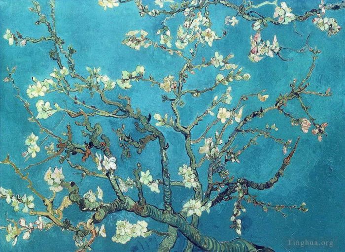 Vincent Willem Van Gogh Peinture à l'huile - Branches avec fleur d'amandier
