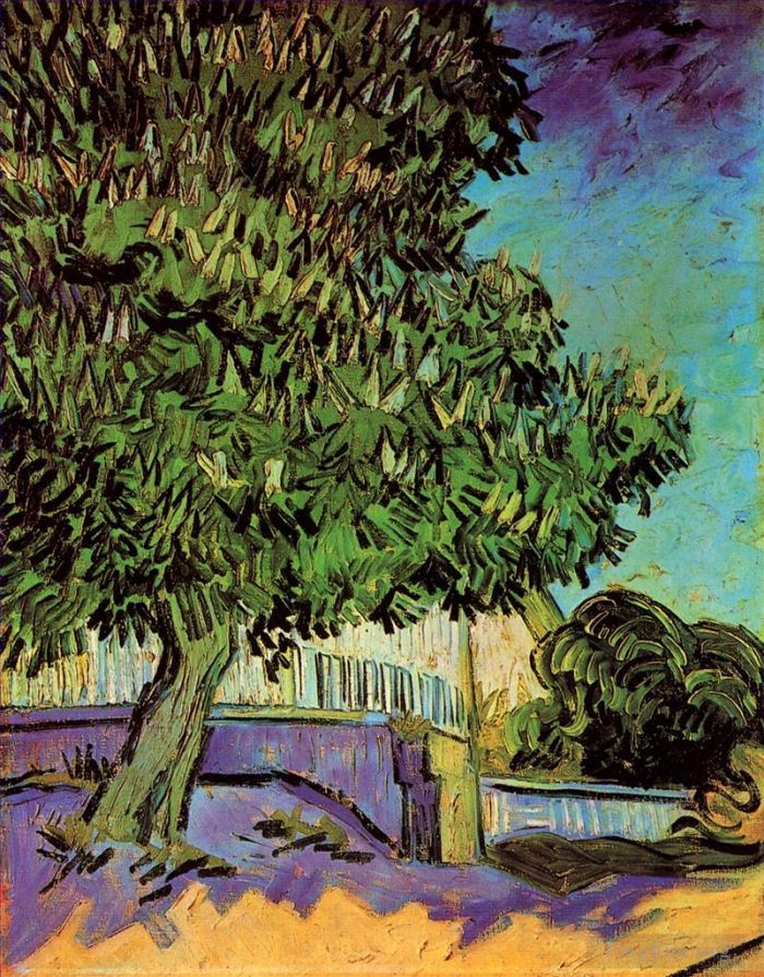 Vincent Willem Van Gogh Peinture à l'huile - Châtaignier en fleurs