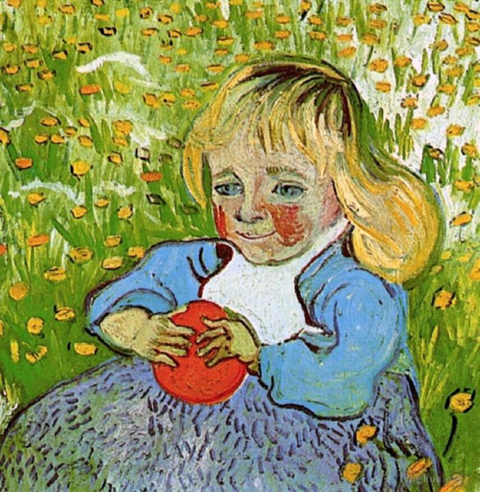 Vincent Willem Van Gogh Peinture à l'huile - Enfant avec Orange