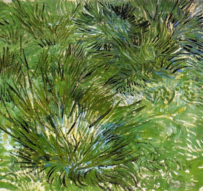 Vincent Willem Van Gogh Peinture à l'huile - Des touffes d'herbe
