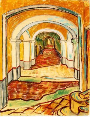 Vincent Willem Van Gogh œuvres - Couloir dans l'asile