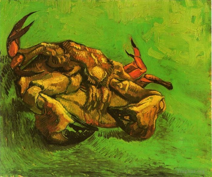 Vincent Willem Van Gogh Peinture à l'huile - Crabe sur le dos