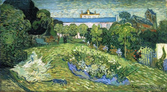 Vincent Willem Van Gogh Peinture à l'huile - Le jardin de Daubigny