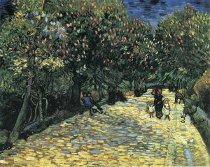 Vincent Willem Van Gogh œuvres - Terrain clos avec Paysan 2