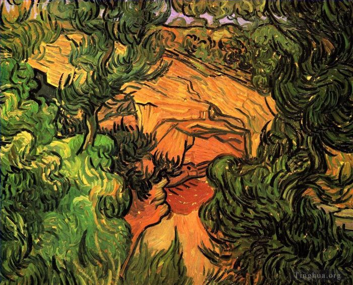 Vincent Willem Van Gogh Peinture à l'huile - Entrée d'une carrière