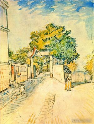 Vincent Willem Van Gogh œuvres - Entrée au Moulin de la Galette