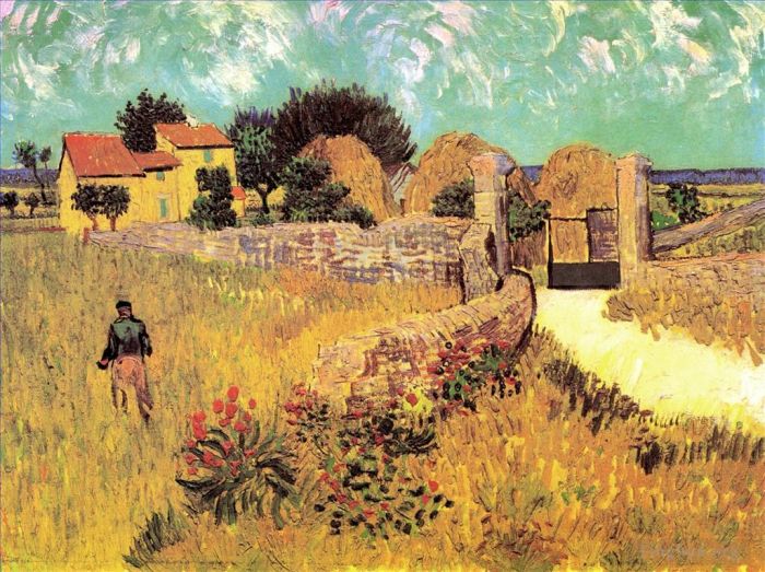 Vincent Willem Van Gogh Peinture à l'huile - Mas en Provence