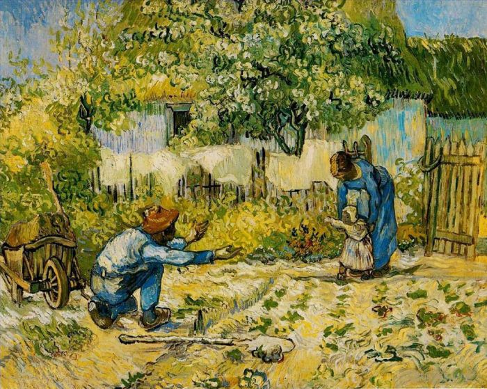 Vincent Willem Van Gogh Peinture à l'huile - Premiers pas après Millet