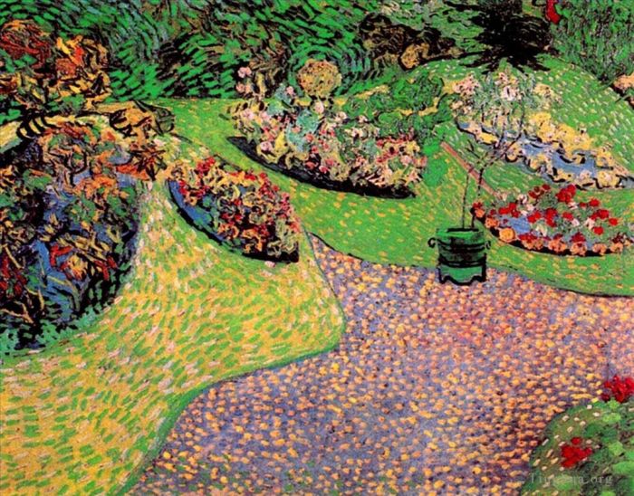 Vincent Willem Van Gogh Peinture à l'huile - Jardin à Auvers