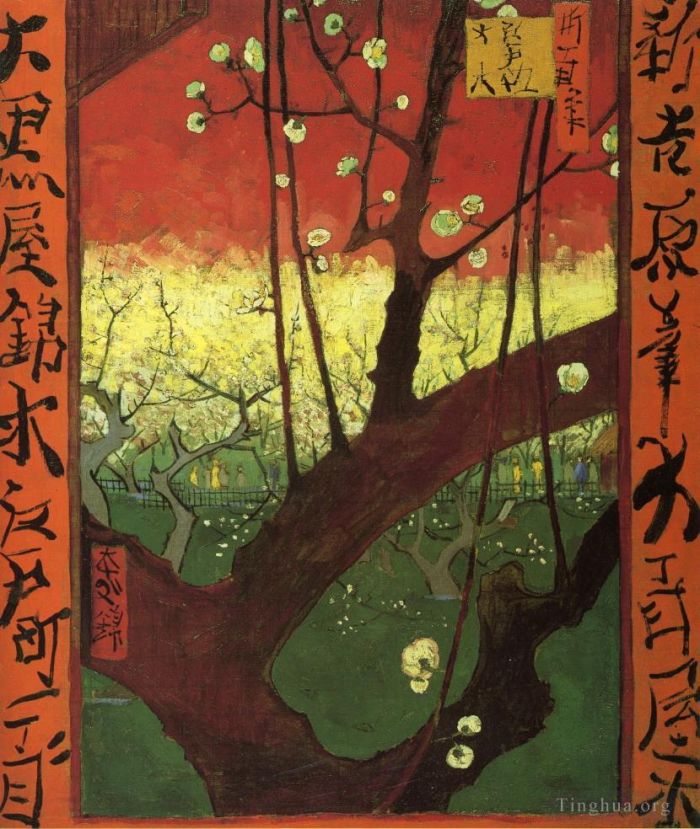 Vincent Willem Van Gogh Peinture à l'huile - Japonaiserie d'après Hiroshige