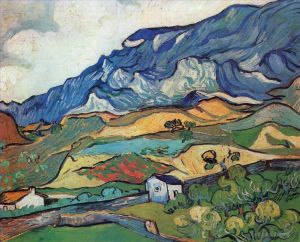 Vincent Willem Van Gogh œuvres - Paysage de montagne des Alpilles près de South Reme