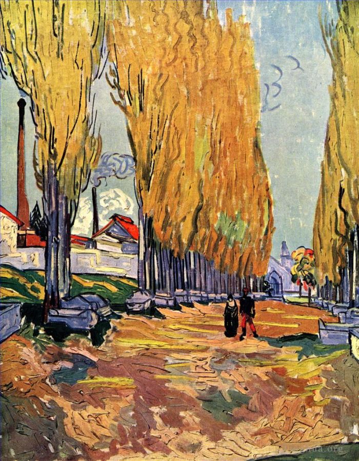 Vincent Willem Van Gogh Peinture à l'huile - Les Alyscamps