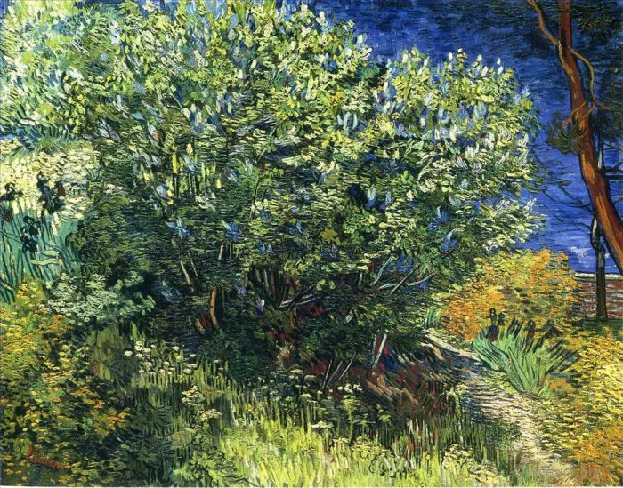 Vincent Willem Van Gogh Peinture à l'huile - Buisson de lilas