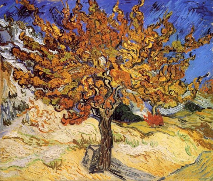 Vincent Willem Van Gogh Peinture à l'huile - Mûrier