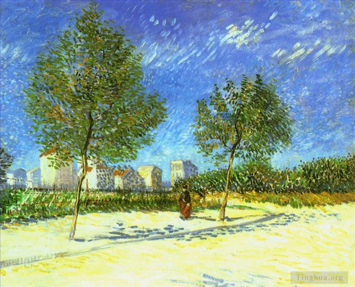 Vincent Willem Van Gogh Peinture à l'huile - Aux portes de Paris