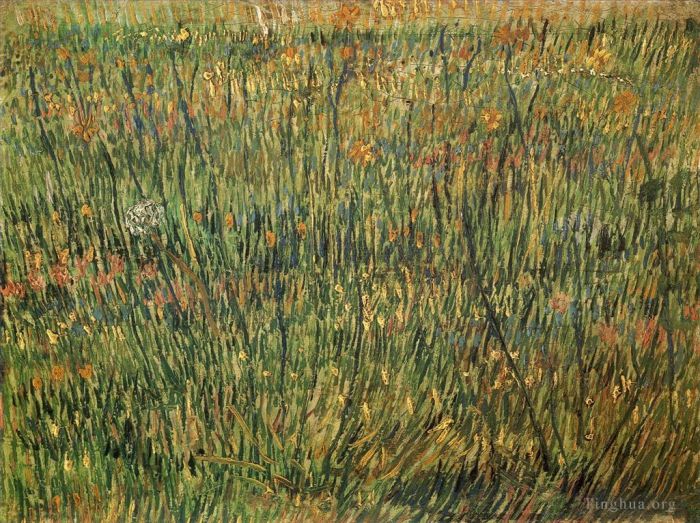 Vincent Willem Van Gogh Peinture à l'huile - Pâturage en fleurs