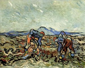 Vincent Willem Van Gogh œuvres - Paysans soulevant des pommes de terre 2