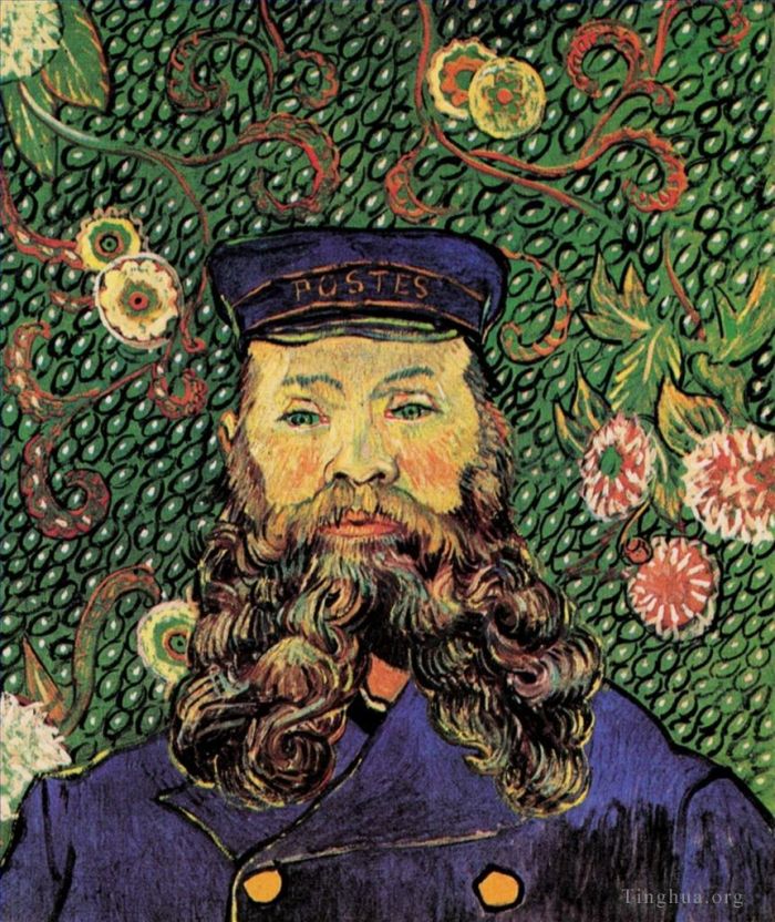Vincent Willem Van Gogh Peinture à l'huile - Portrait du facteur Joseph Roulin
