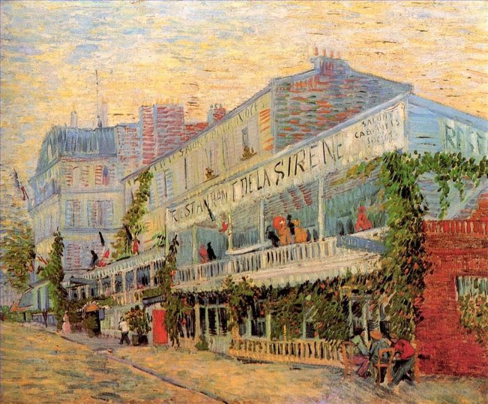 Vincent Willem Van Gogh Peinture à l'huile - Restaurant de la Sirène à Asnières