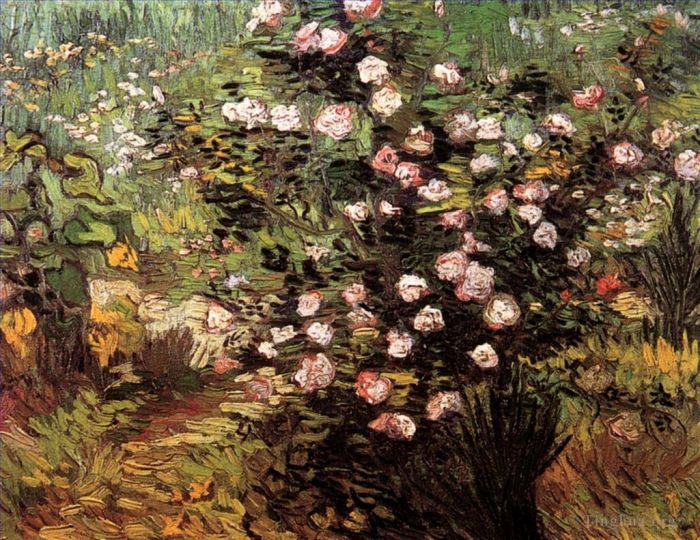 Vincent Willem Van Gogh Peinture à l'huile - Rosier en fleurs