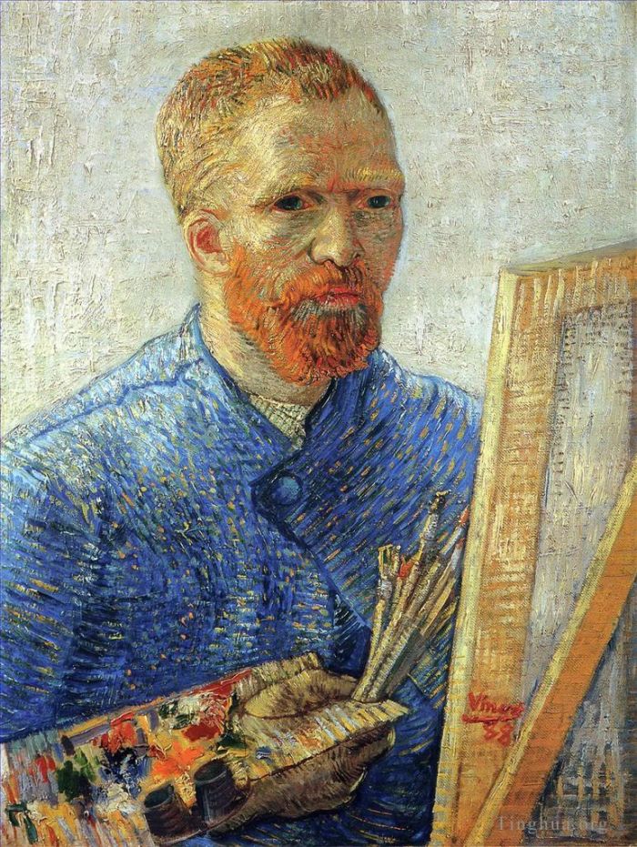 Vincent Willem Van Gogh Peinture à l'huile - Autoportrait en tant qu'artiste