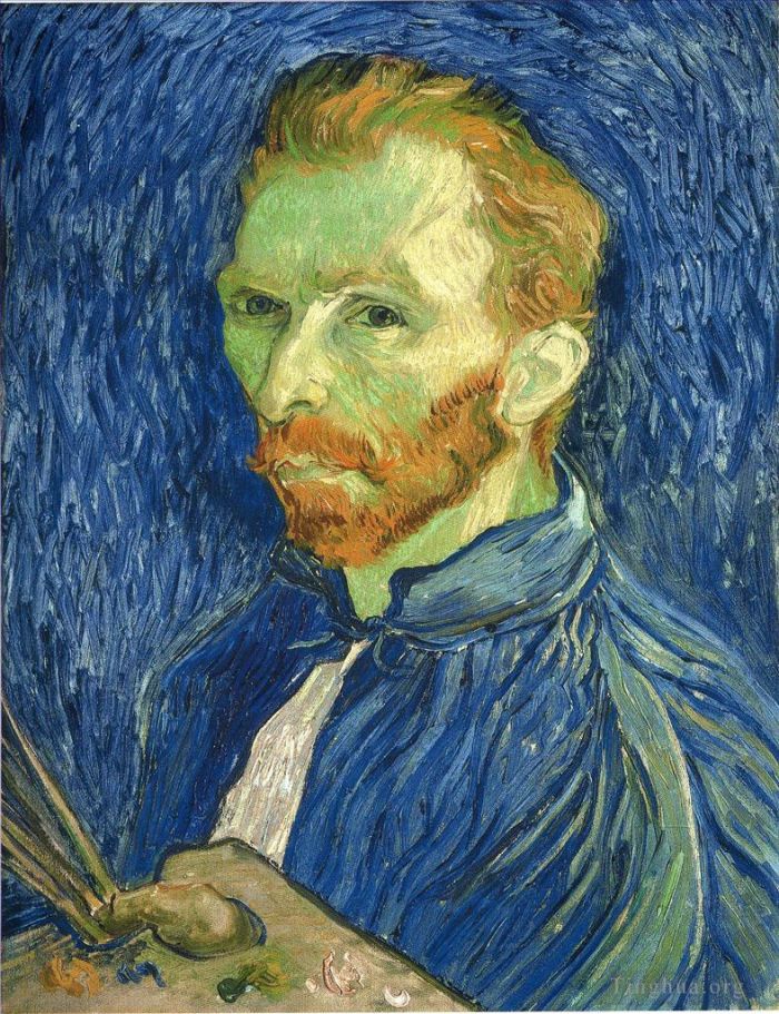 Vincent Willem Van Gogh Peinture à l'huile - Autoportrait avec palette